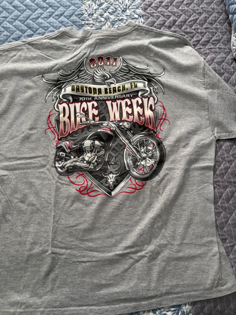 Unbranded Men’s Gray Daytona Bike Week 2011 Graphic T-Shirt